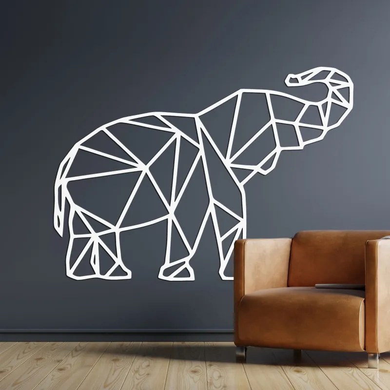 Falfestmény Geometrikus elefánt alakja - FELVINA