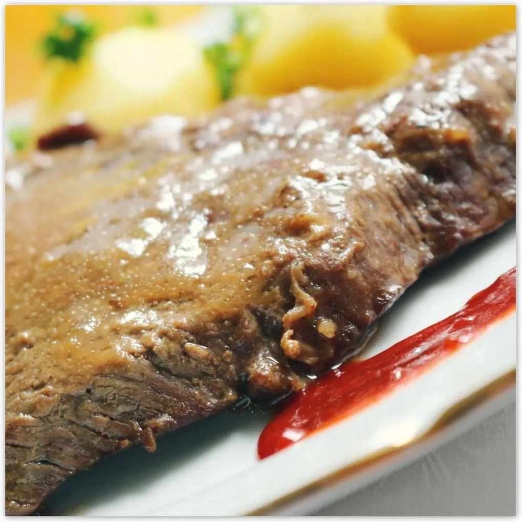 Poszterek 140x140 Steak zöldségekkel