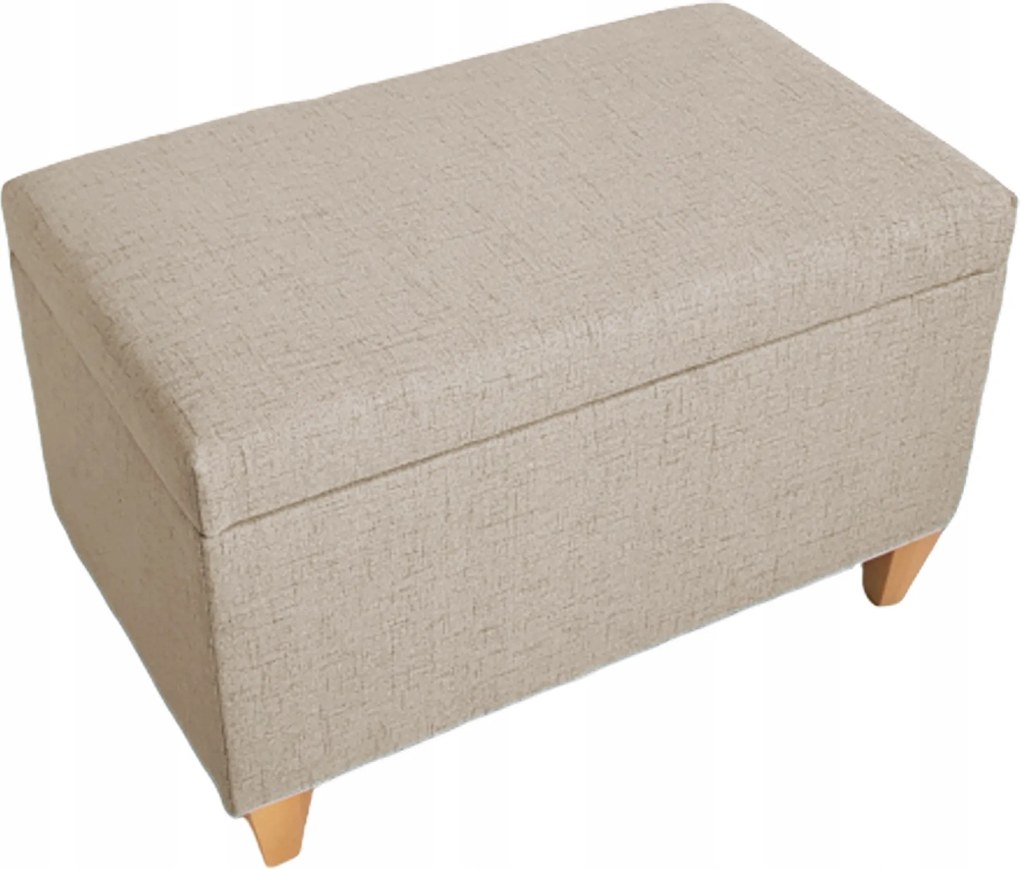 Pufa Lila Bézs nyitható Láda tároló láda lábakon