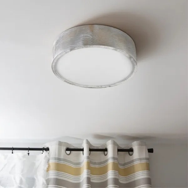 Brilagi - PINO mennyezeti lámpa 2xE27/15W/230V fenyő/ezüst, átm. 37,5 cm