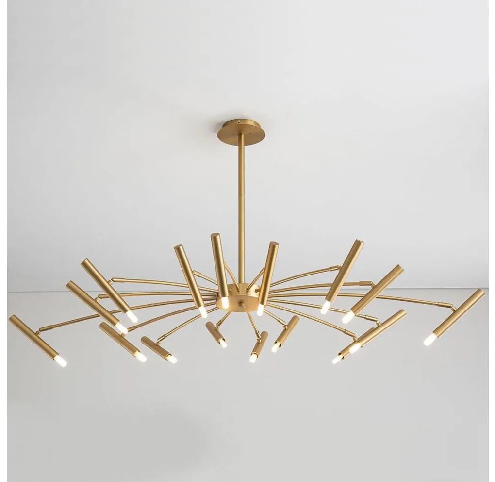 Redo 01-2776 - Csillár rúdon RAYEN 16xG9/10W/230V bronz