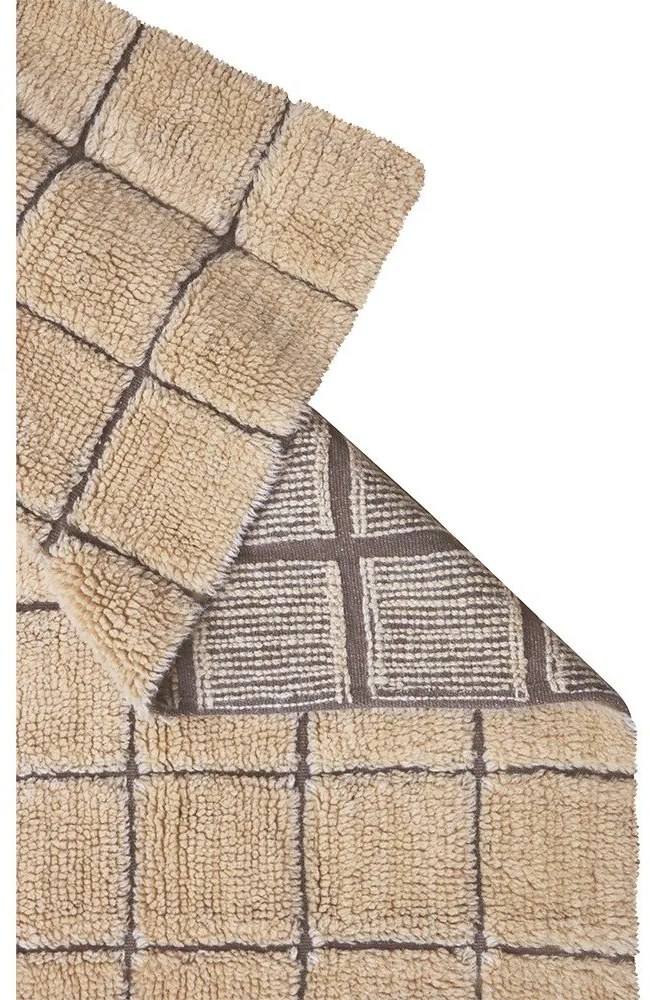 Borostyán színű kézi szövésű gyapjú futószőnyeg 80x230 cm Mosaic Amber – Lorena Canals