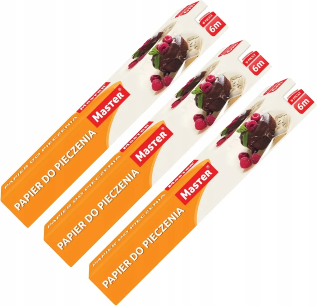 3 db-os Sütőpapír Készlet Barna Szilikon 29cm x 6m