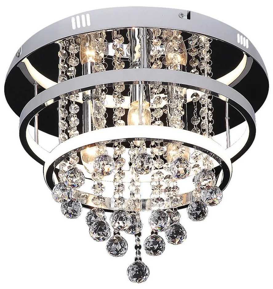 Rabalux Rabalux 2237 - Felületre szerelhető kristálycsillár PALLAS LED/32W/230V + 3xE14/40W RL2237
