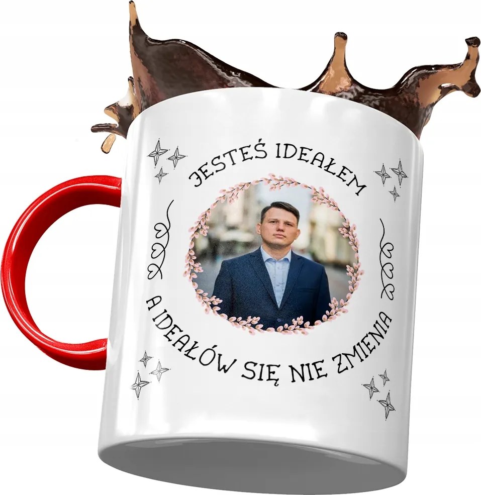 Piros Bögre Sławomir Mentzen XD Ajándék Nyomtatott Fotóval