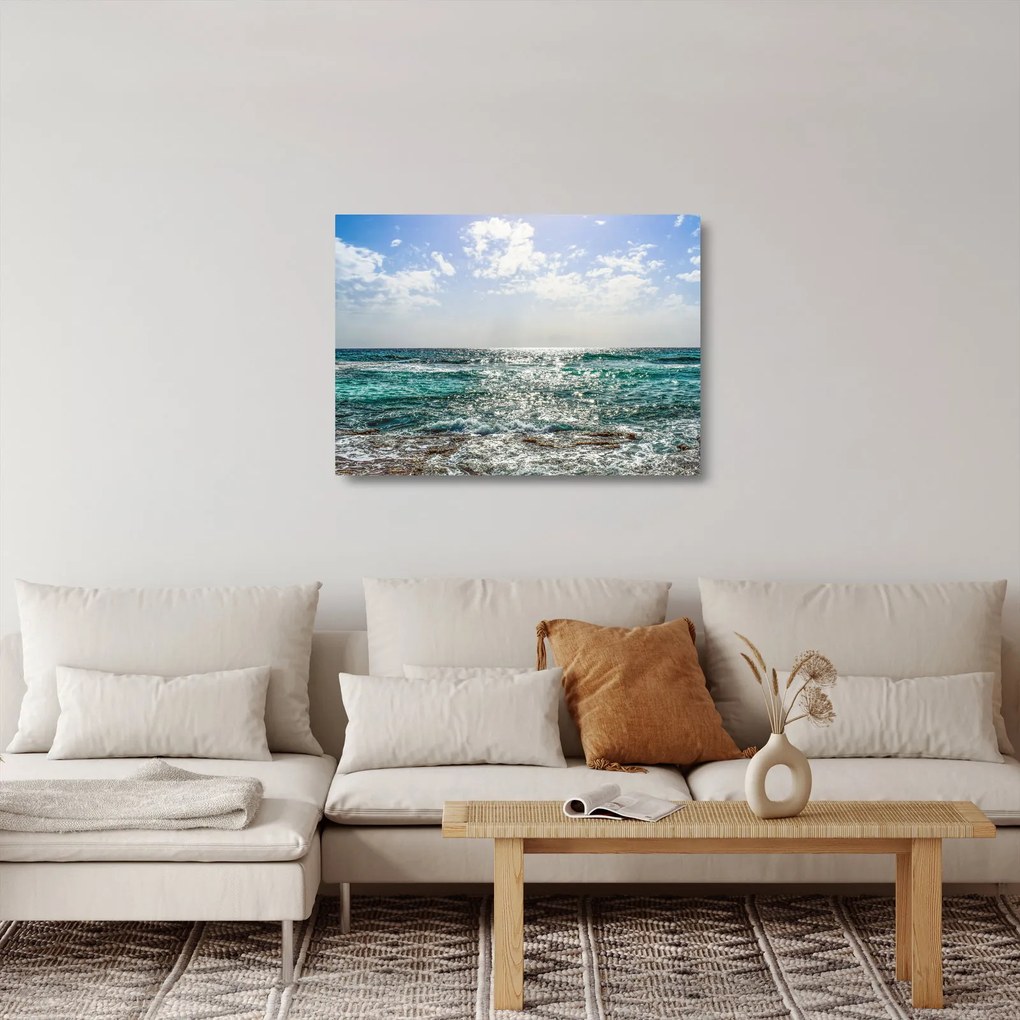 Egy kép a tenger szintjéről (üvegen) (70x50 cm)