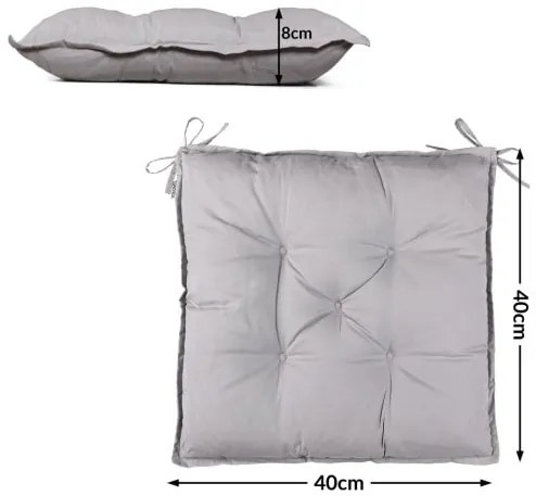 Detex® 4 db párna 40x40x8cm - szürke