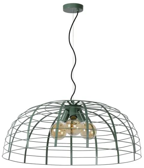 Lucide 45449/76/37 - Csillár zsinóron ELODIE 3xE27/40W/230V türkiz