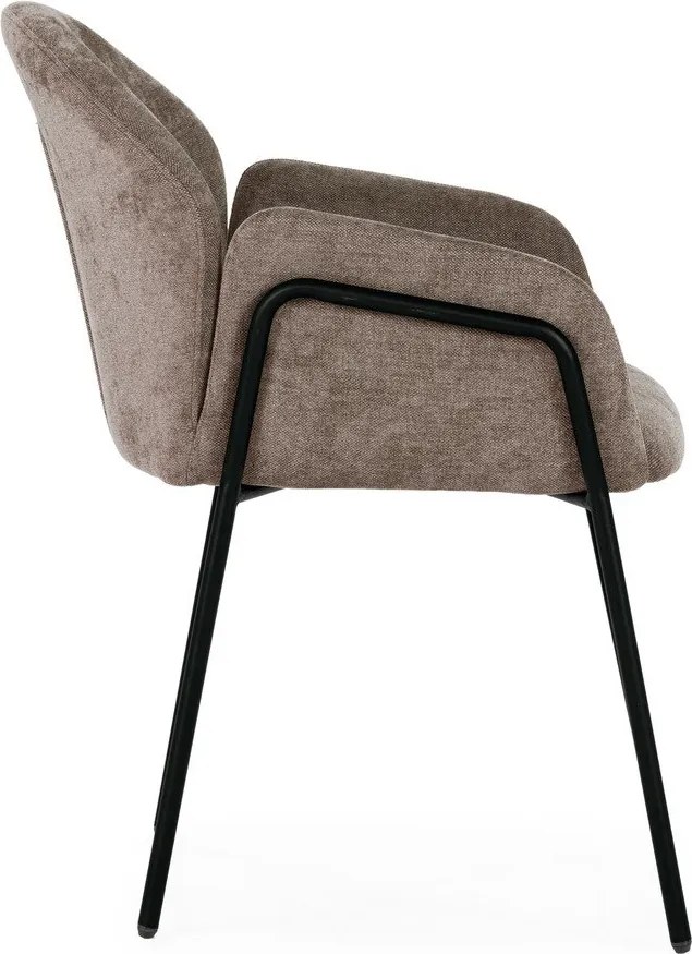 Barackszínű kárpitozott étkezőfotel szett 2 db-os Aslin – MOME