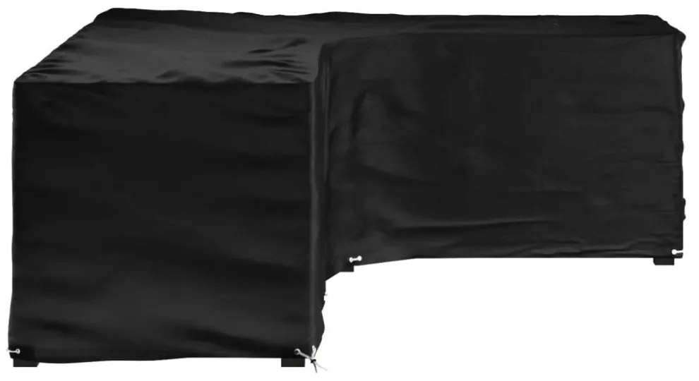 L-alakú kerti bútorhuzat 16 fűzőlyukkal 260 x 210 x 80 cm