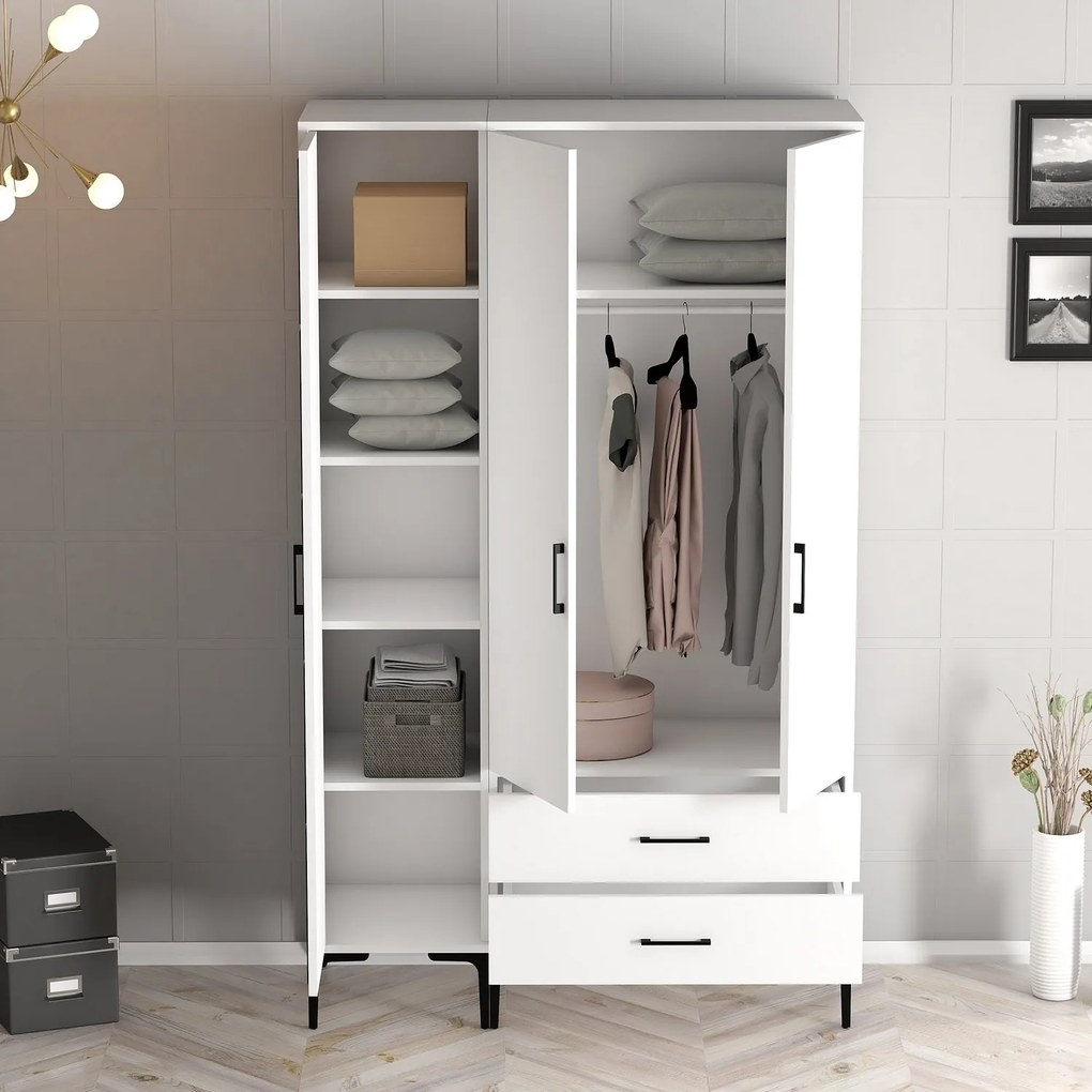 Ruhásszekrény Kiara ST (fehér). 1088348
