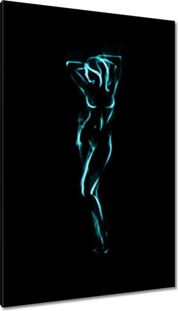 Vászonkép 80x120 Forró lány Türkiz