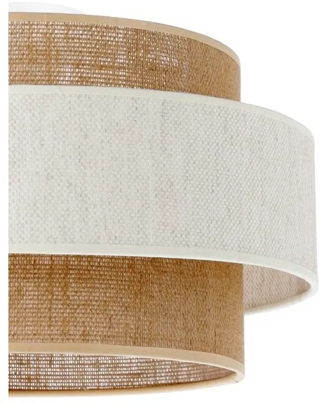 Mennyezeti lámpa BOHO 1xE27/60W/230V Ø 40 cm krémszínű/juta