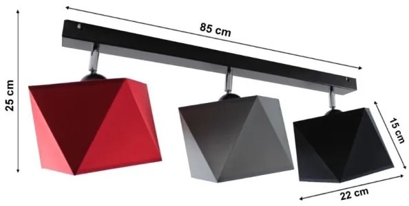 Csillár DIAMENT 3xE27/60W/230V