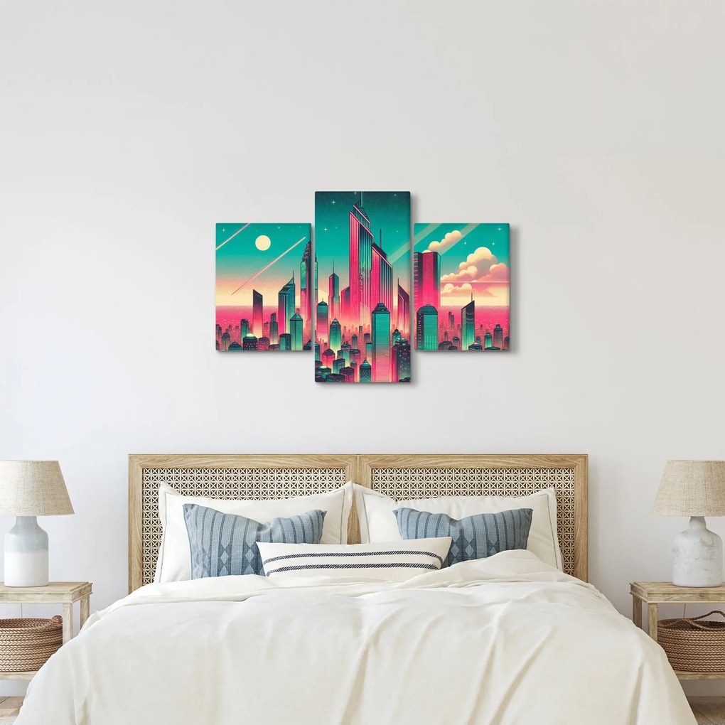 Kép – Nagyváros pop-art stílusban (90x60 cm)