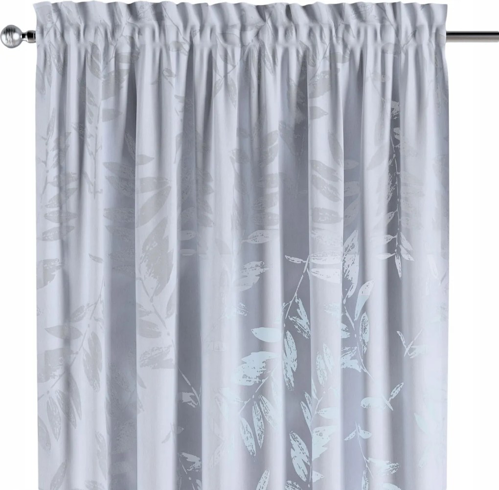 Csatornafüggöny frufruval 1 db 130x260cm fehér