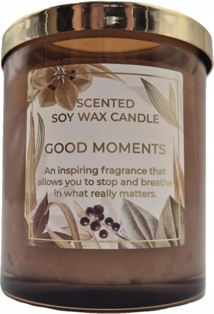 Good Moments illatosított szójagyertya – elegáns üvegtégely, 220g