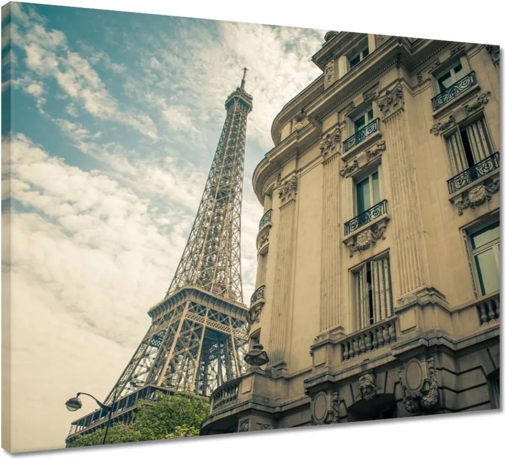 Vászonkép 50x40 Eiffel-torony