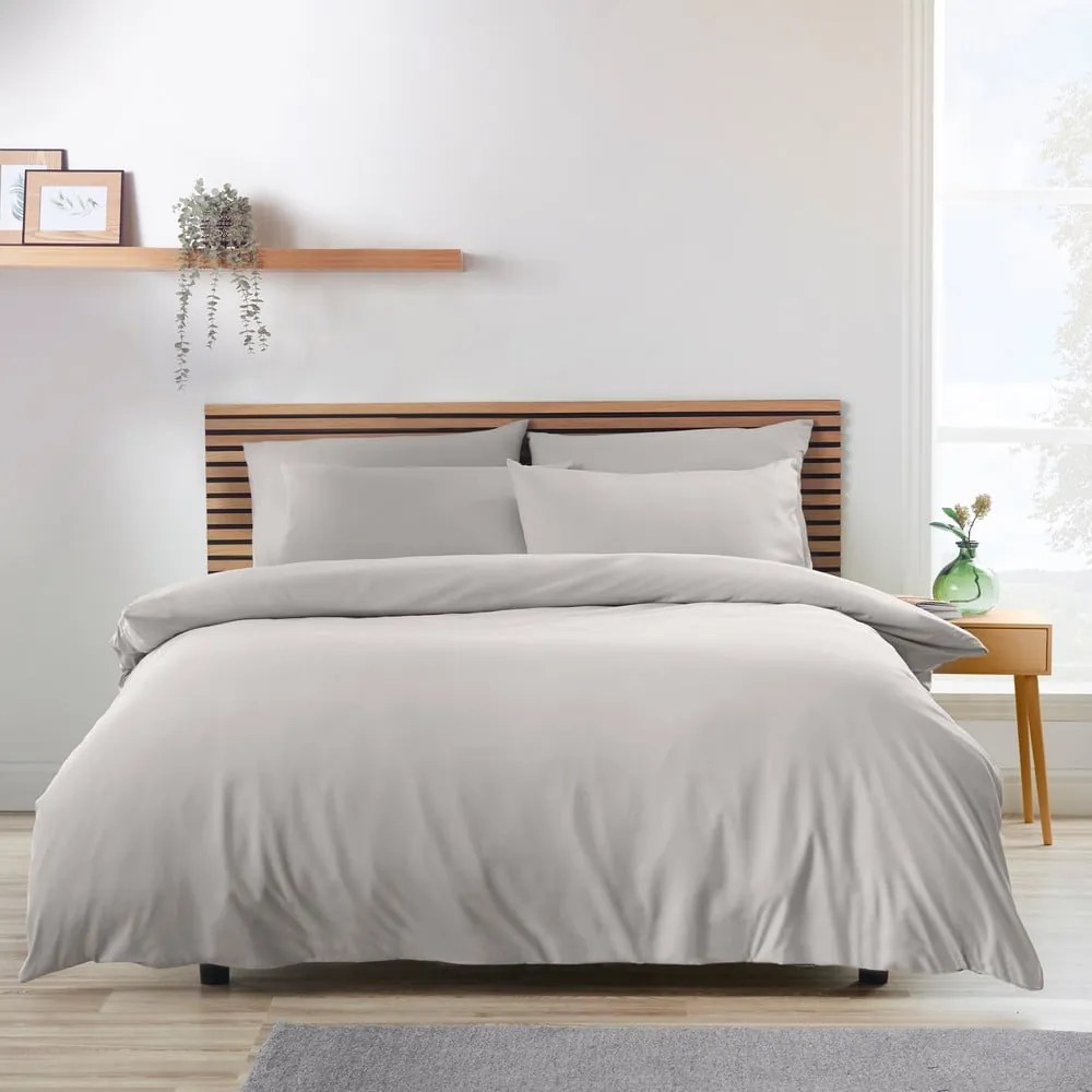 Szürke kétszemélyes ágyneműhuzat 200x200 cm So Soft Easy Iron – Catherine Lansfield