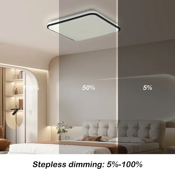 Brilagi - Dimmelhető SMART LED mennyezeti lámpa 24W/230V 43x43 cm Wi-Fi Tuya + távirányító