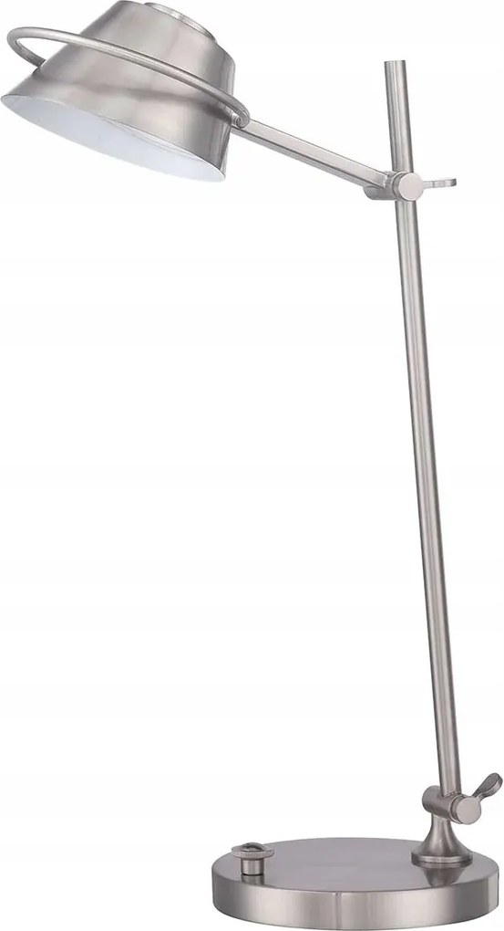 Asztali lámpa szálcsiszolt nikkel állítható Led 7W Spencer Quoizel