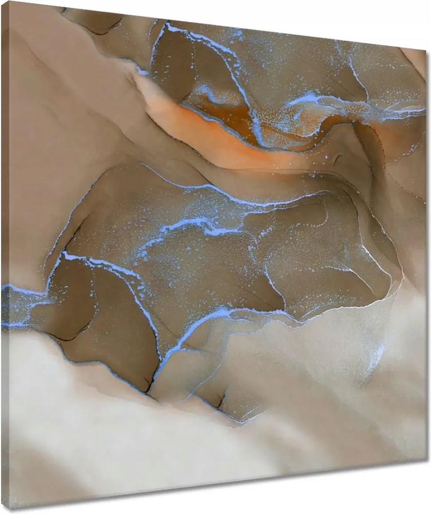 Vászonkép 50x50 Márvány mozaik Bronz