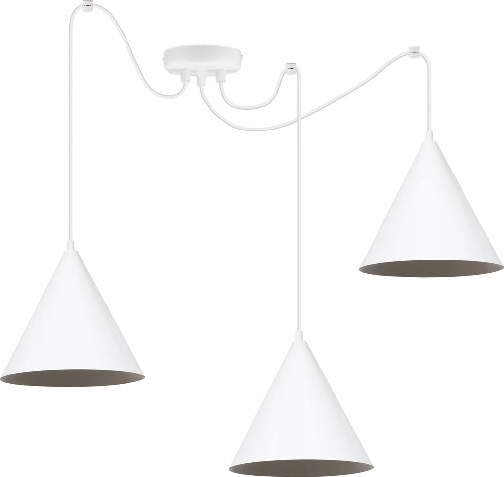 Mennyezeti Lámpa Lógó Csillár Pók Loft Kúp Soho Fehér Konyha E27