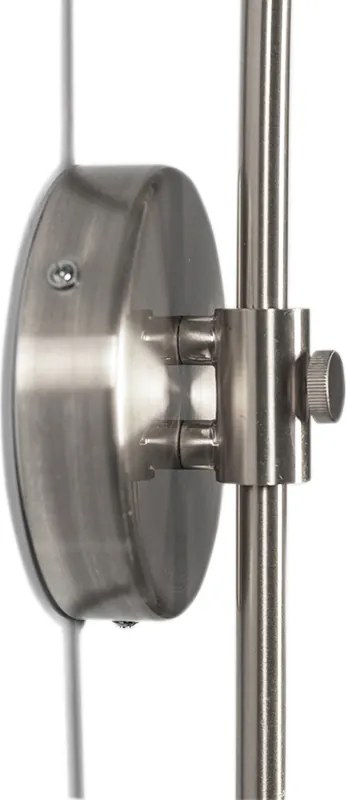 Fali ívlámpa acélból, zöld árnyékolóval 35/35/20 állítható