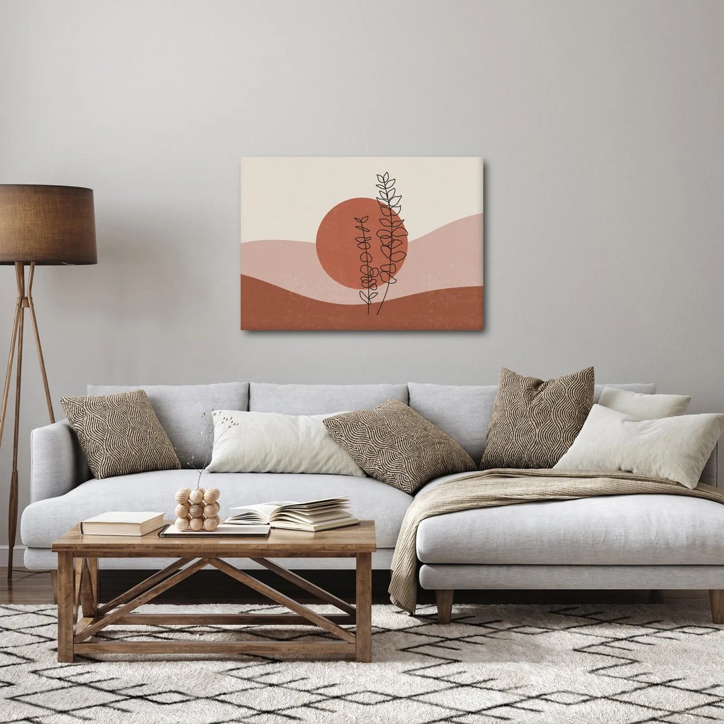 Kép - Boho levelek N⁰1 (70x50 cm)