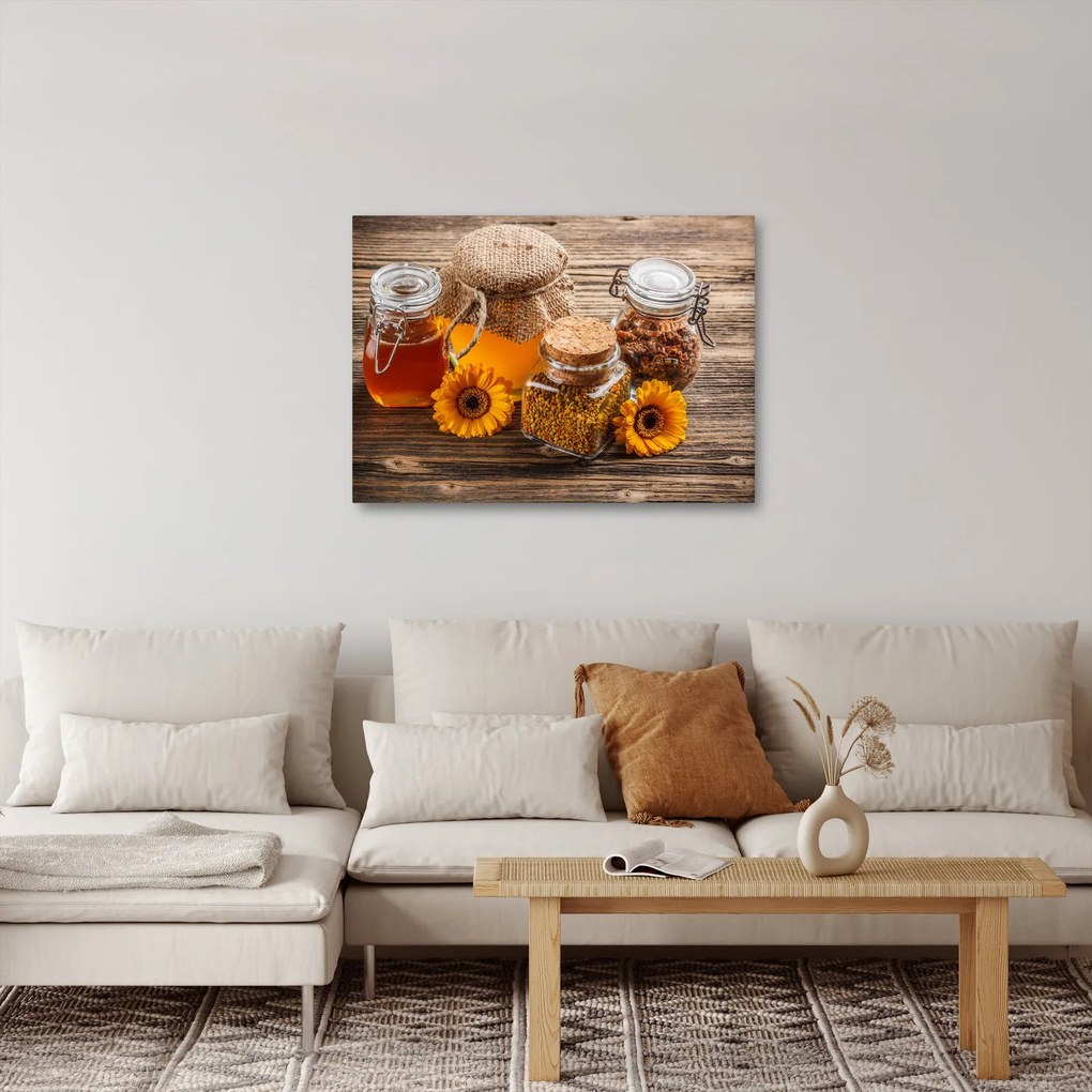 Kép - Csendélet mézes csészékkel (70x50 cm)