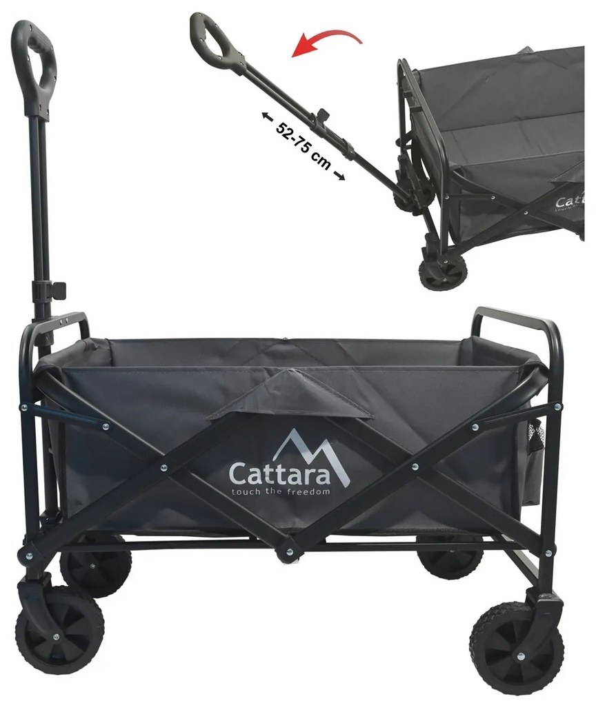 Cattara 13703 Camping kocsi összecsukható Trogir Piccolo, 94 x 77 x 54 cm, S