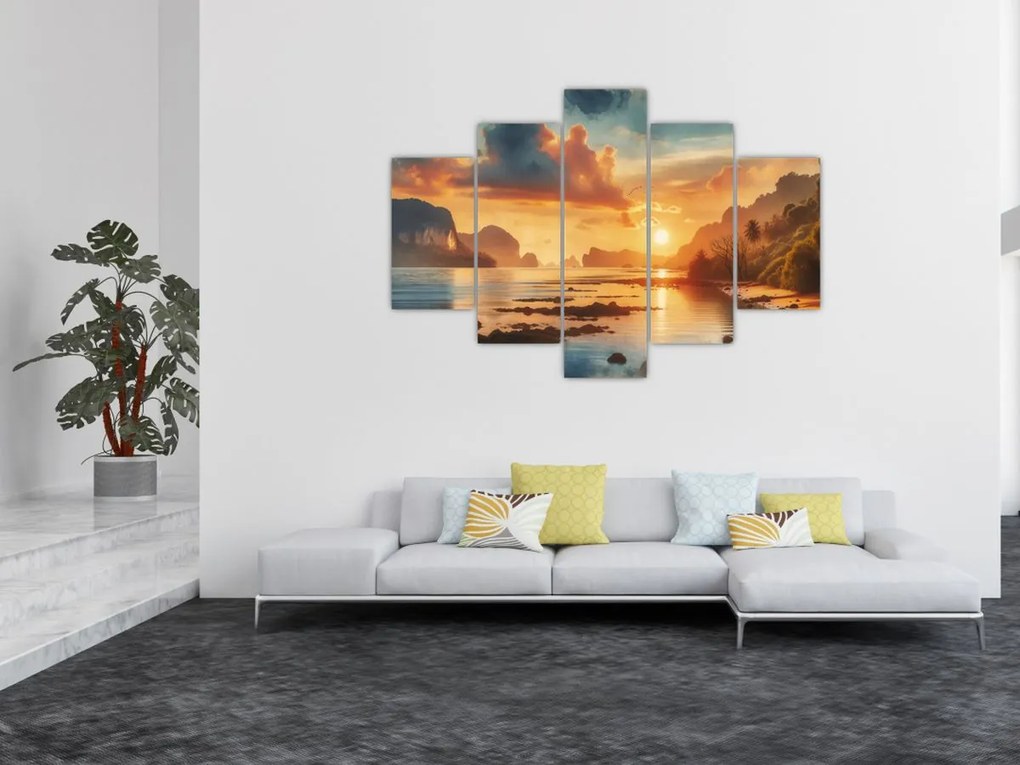 Kép - Kilátás a partról (150x105 cm)
