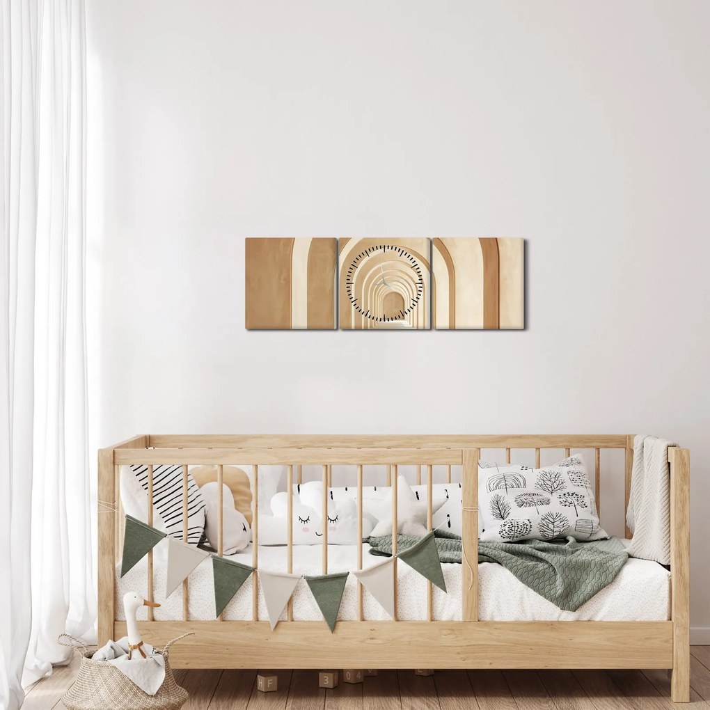 Kép - Bézs átjáró (órával) (90x30 cm)