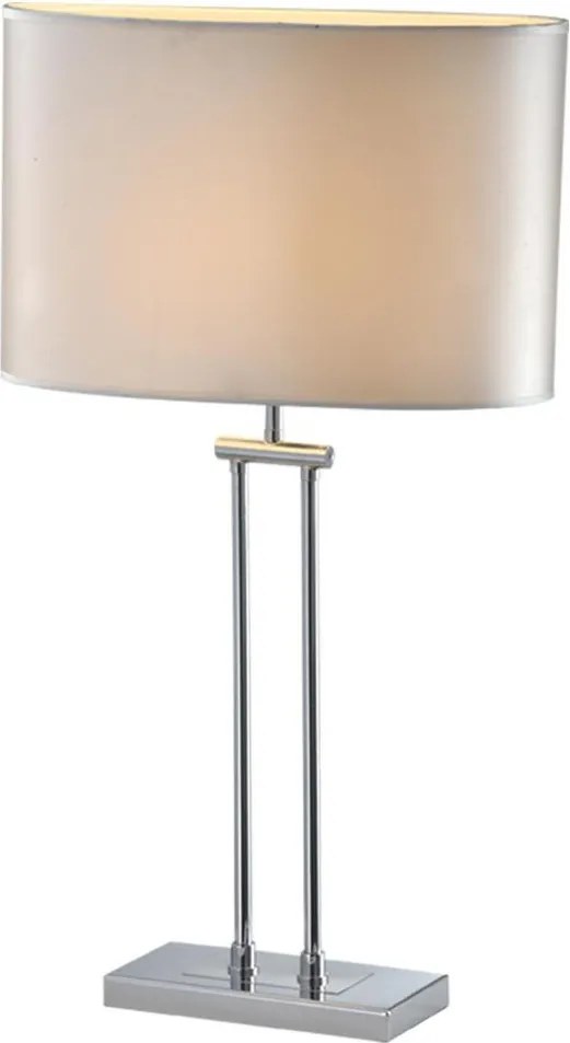 Cosmolight modern asztali lámpa athens fehér króm cost01444ch-wh