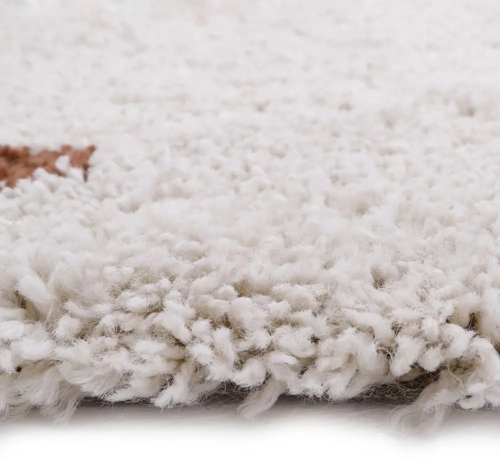 Wooly bézs-piros szőnyeg, 120 x 170 cm - Nattiot