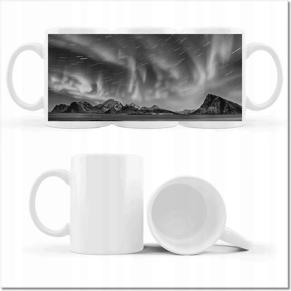 Fotó bögre Északi fény Norvégia