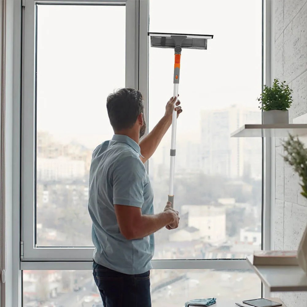 2 az 1-ben ablakmosó szett, hosszabbítható nyéllel