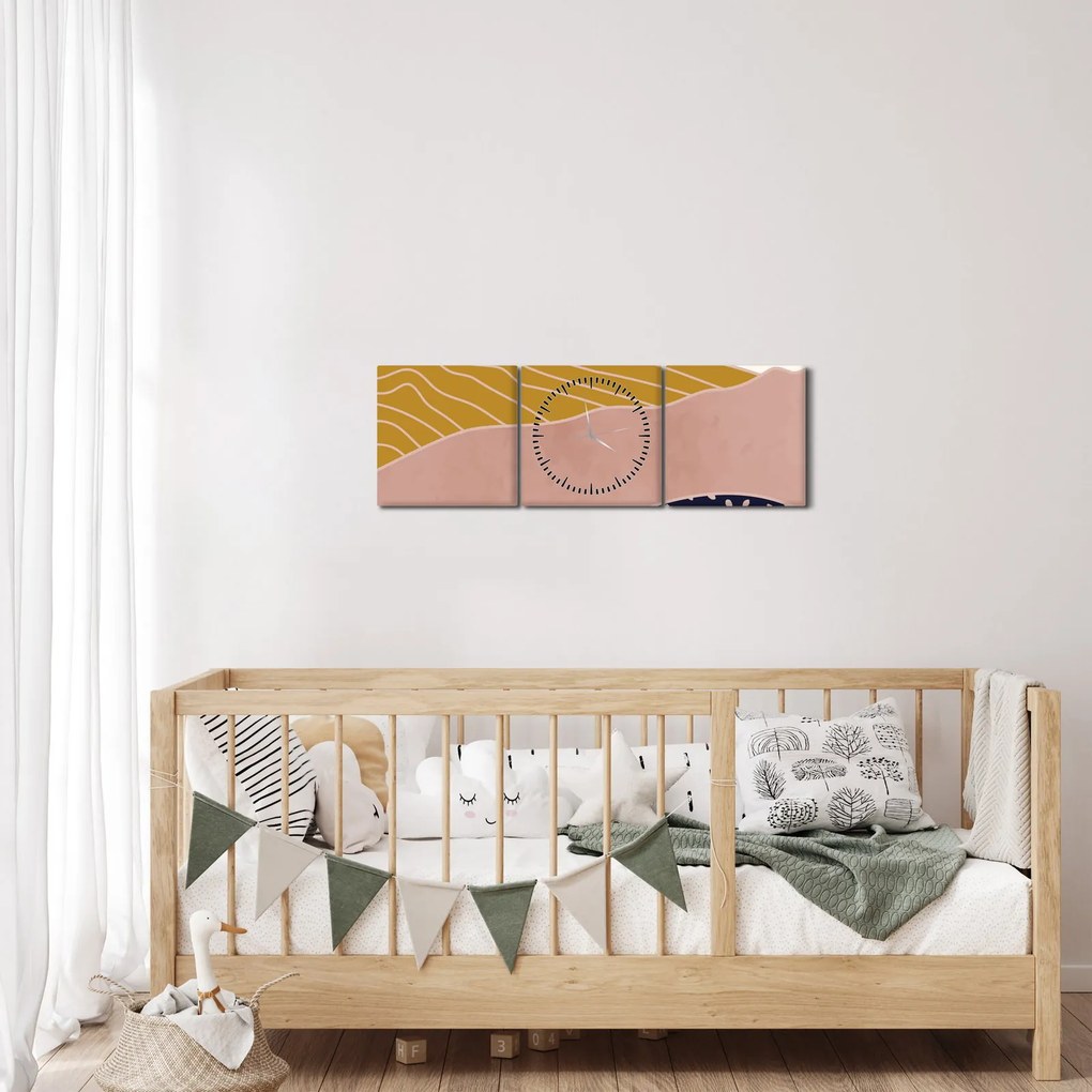 Kép - Napkelte (órával) (90x30 cm)