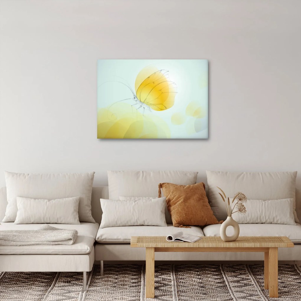 Kép - Sárga pillangó (70x50 cm)