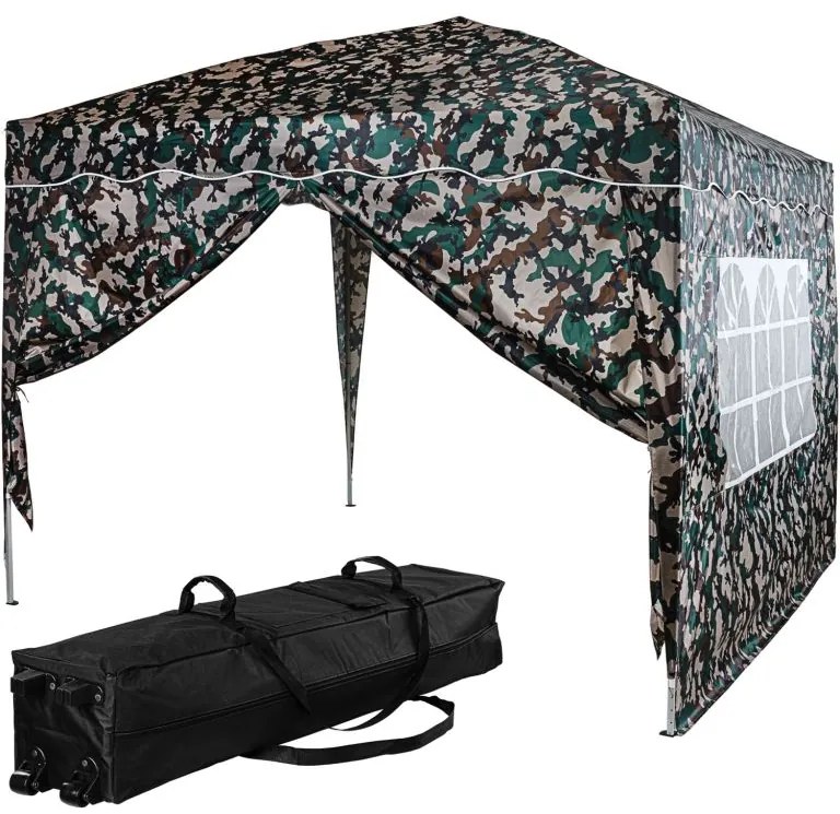 INSTENT BASIC Kerti pavilon 3 x 3 m + 2 oldalfal woodland