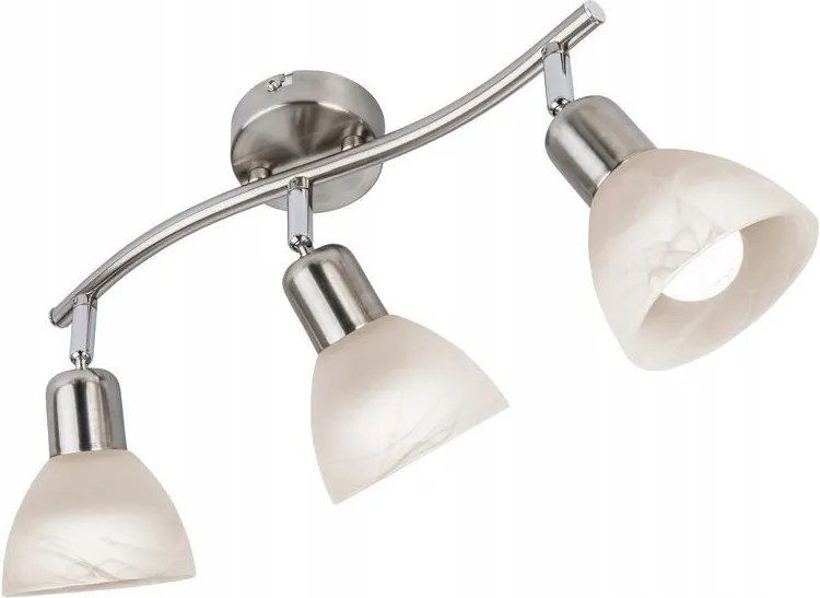 Mennyezeti spotlámpa téglalap alakú Reality fehér, ezüst Daytona 820313-07