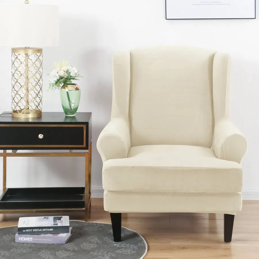 FülesFotel-Huzat (bársonyos, bézs)