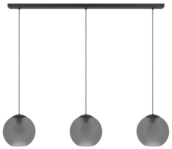 Eglo 390214 - Csillár zsinóron ARANGONA 3xE27/40W/230V füstös