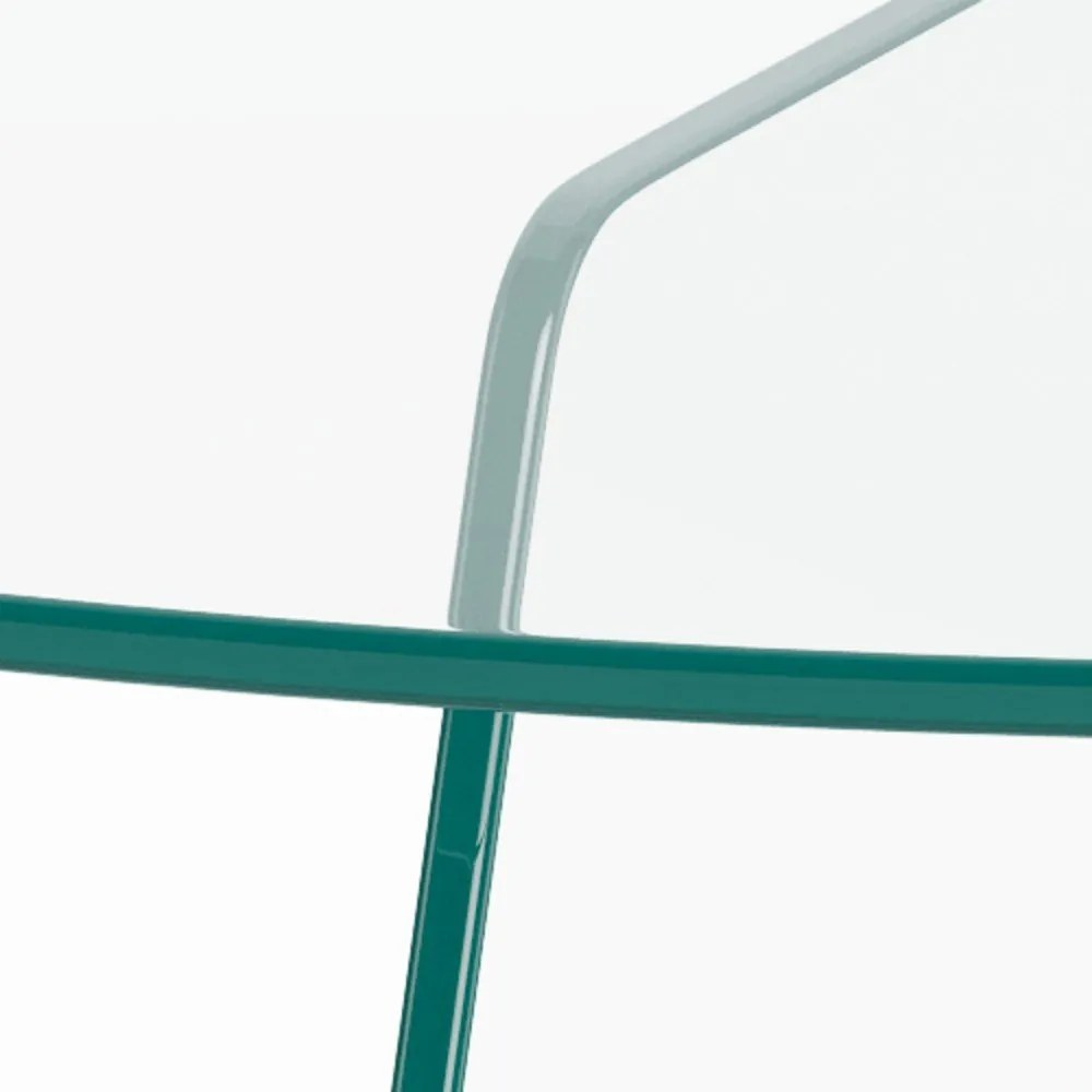 Üveg kerek dohányzóasztal ø 80 cm Samos – Actona