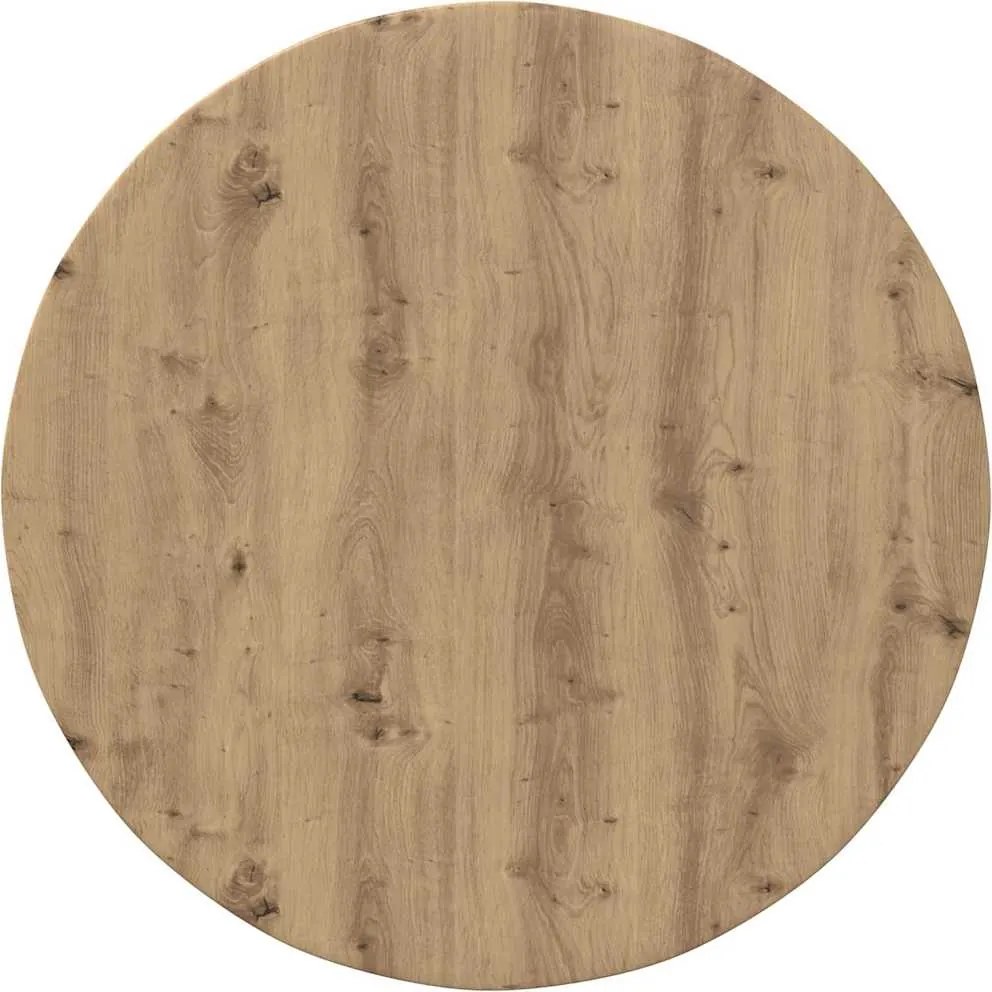 vidaXL Asztallap kézműves tölgy 80 x 80 x 1,5 cm Faanyag