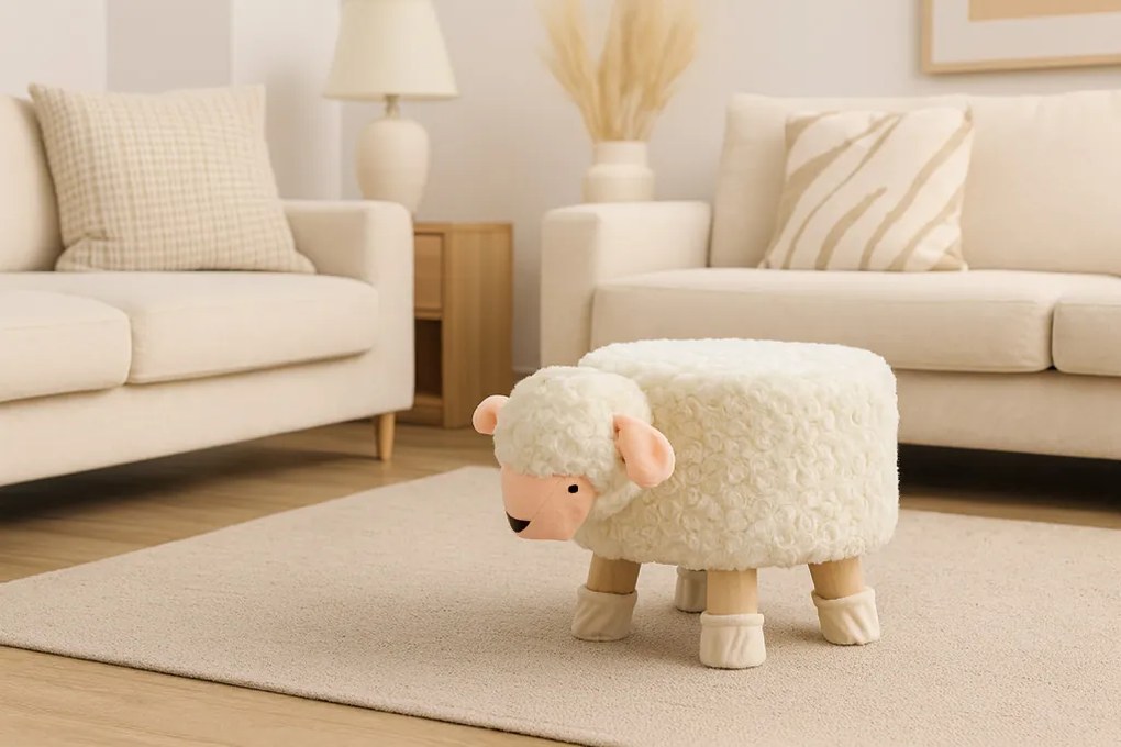 Bárány puff 28 x 25 cm