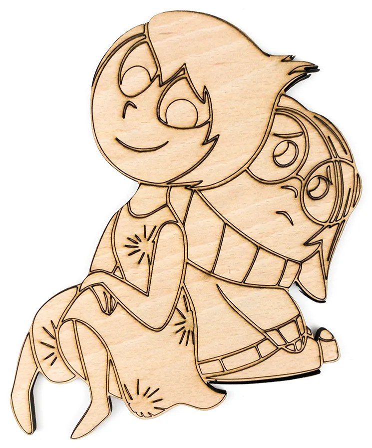 Vidám Fal Fából készült színezhető figurák Agymanók