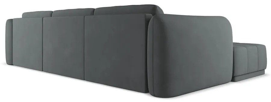 Sötétszürke sarokkanapé (bal oldali) Hoku – Makamii