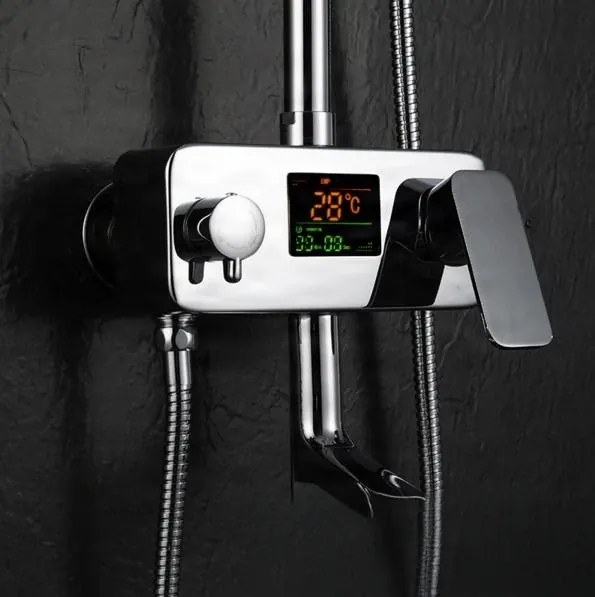 Zuhanypanel EYN NTD0341 falon kívüli kivitelben, LED-kijelzővel, többféle színváltozatban