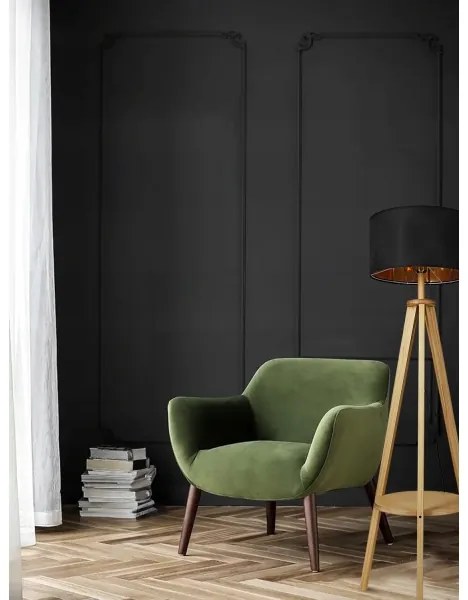 Fekete állólámpa 1xE27/40W/230V